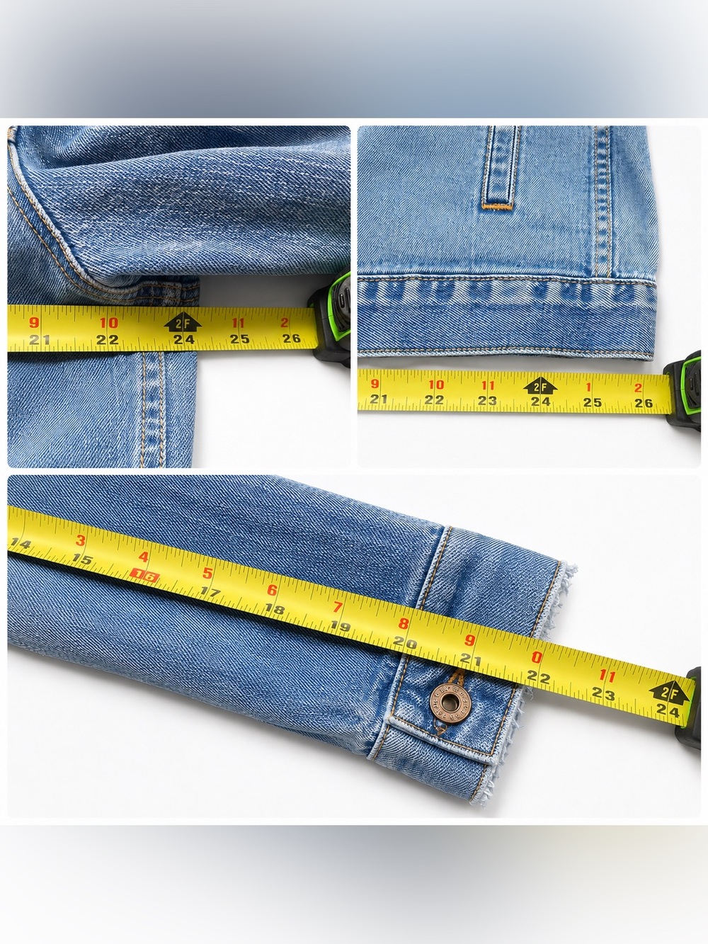 Ralph Lauren y2k Light Blue Denim Trucker Jean Jacket - Picture 6 of 8